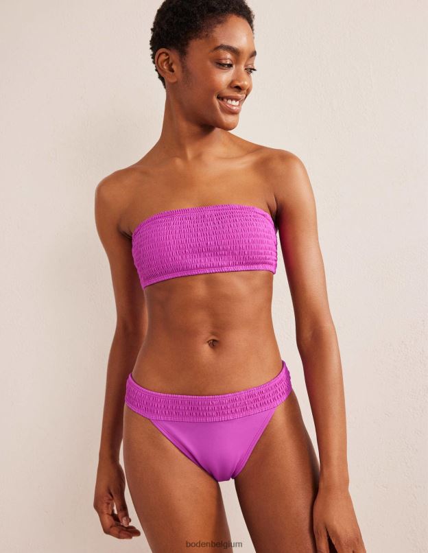 femmes Boden rose incroyable bas de bikini smocké vêtements Z42D02582