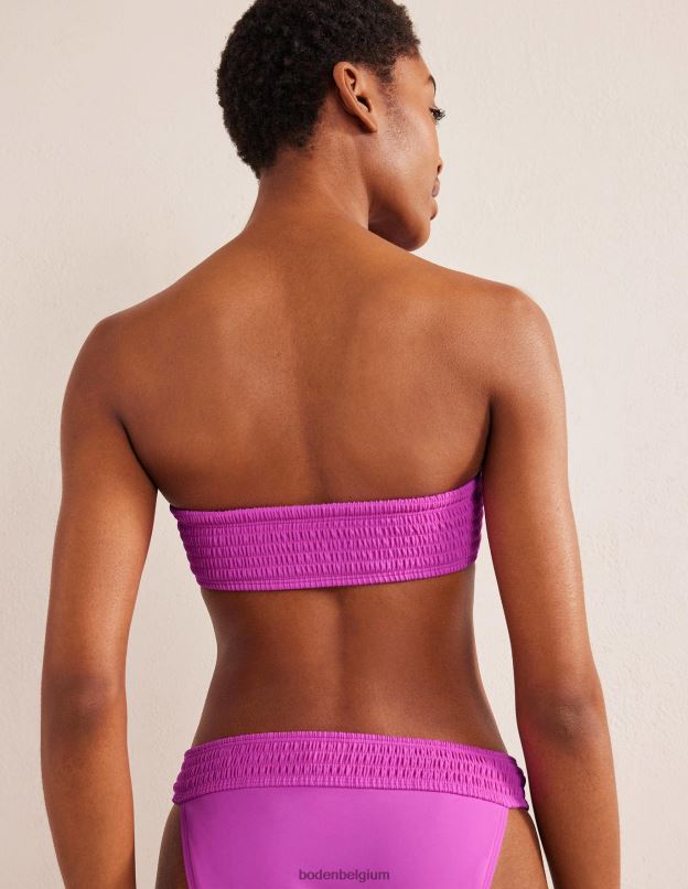 femmes Boden rose incroyable haut de bikini bandeau à smocks vêtements Z42D02457