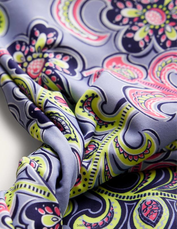 femmes Boden taverne marine et botanique française maillot de bain à détail torsadé vêtements Z42D01044