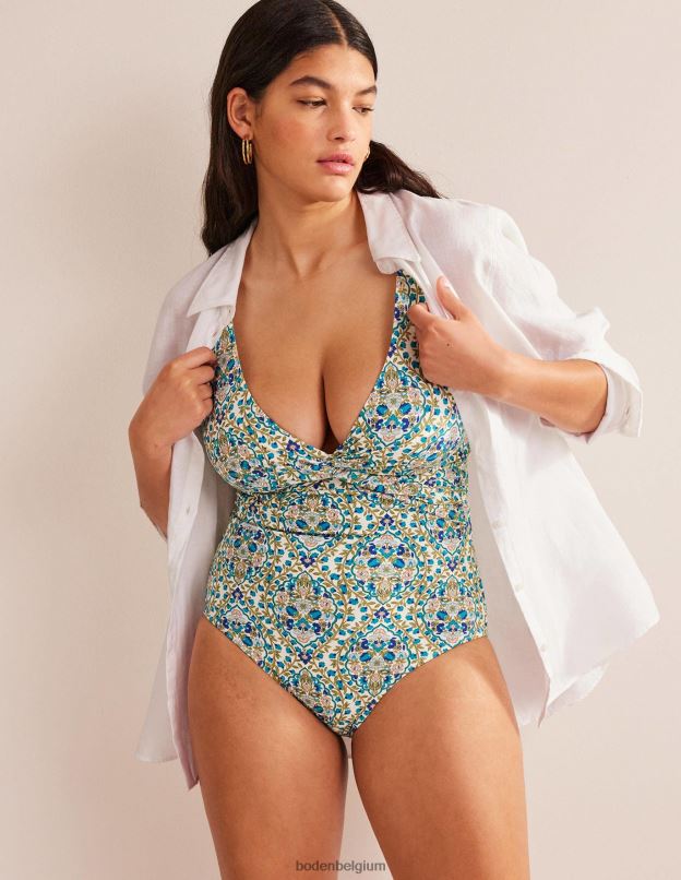 femmes Boden terrasse de roseaux et de vignes maillot de bain classique twist vêtements Z42D0223