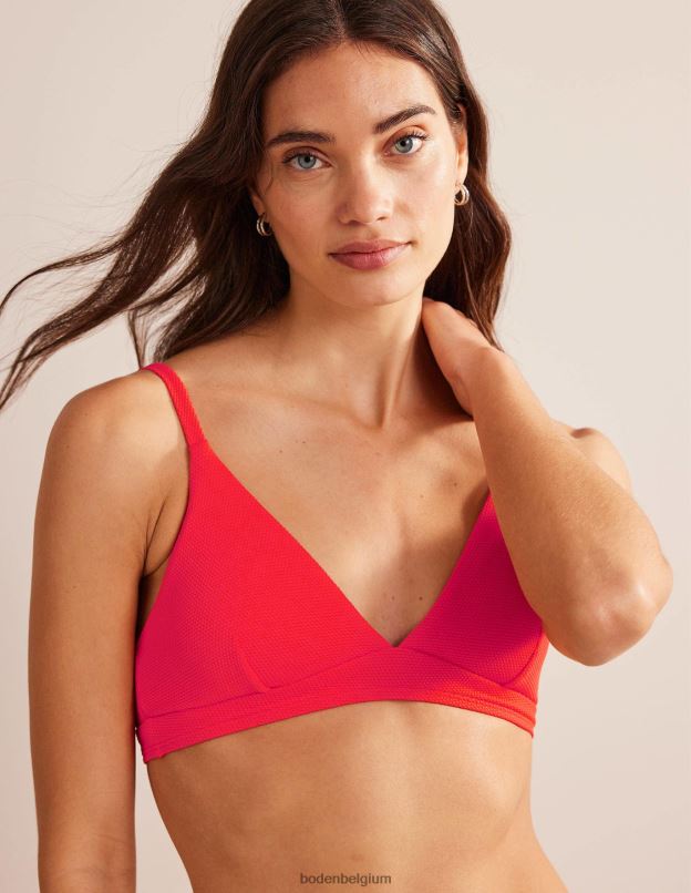 femmes Boden texture de corail arezzo - haut de bikini à col v vêtements Z42D01914