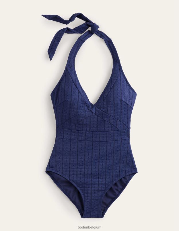 femmes Boden texture de la marine française maillot de bain dos nu Céphalonie vêtements Z42D01472