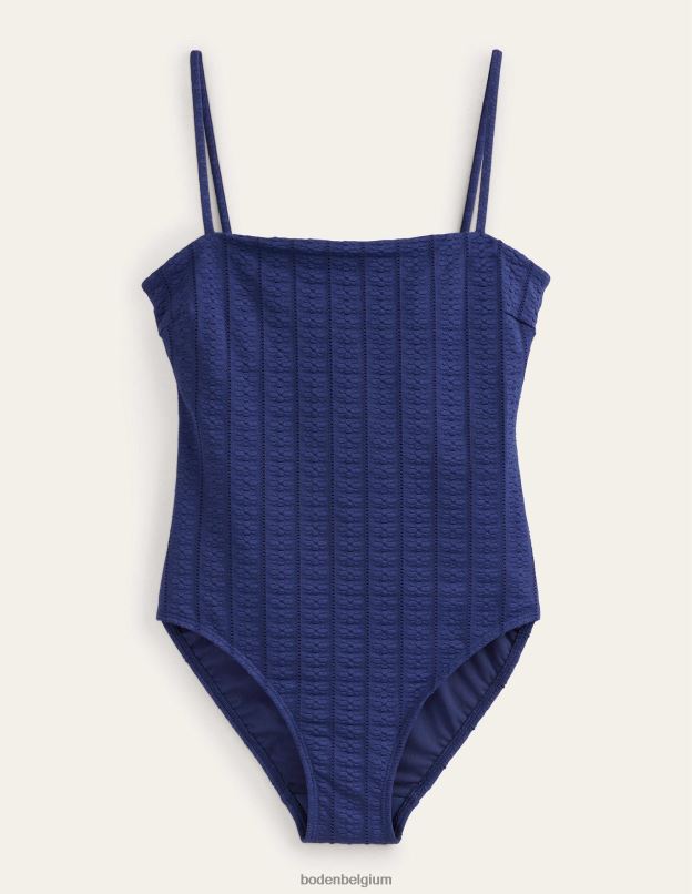 femmes Boden texture marine maillot de bain à fines bretelles vêtements Z42D02144