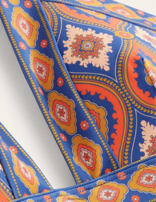 femmes Boden vermillon & diamant exotique haut de bikini dos nu Ithaque vêtements Z42D01374