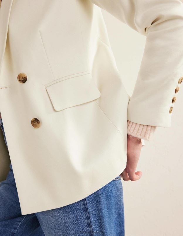 femmes Boden Ivoire blazer à double boutonnage vêtements Z42D01465