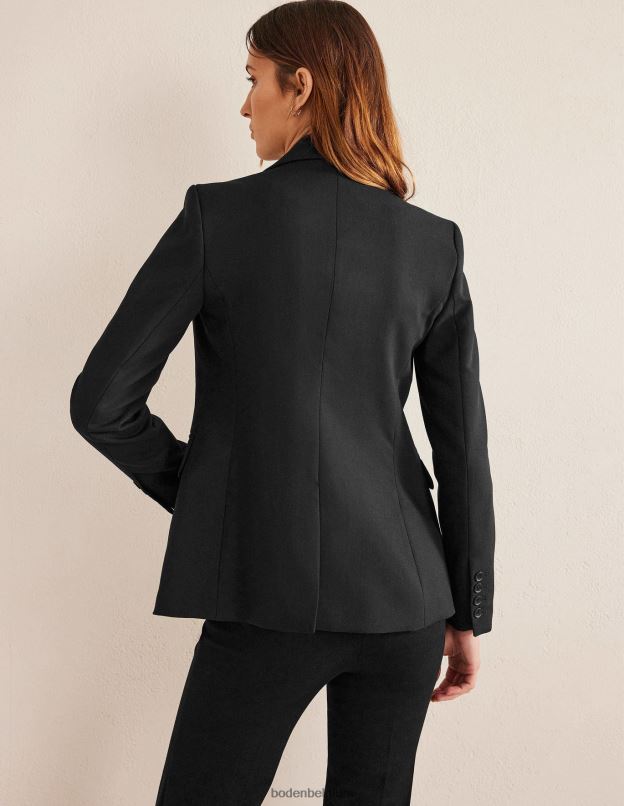 femmes Boden noir blazer de costume ajusté vêtements Z42D0675