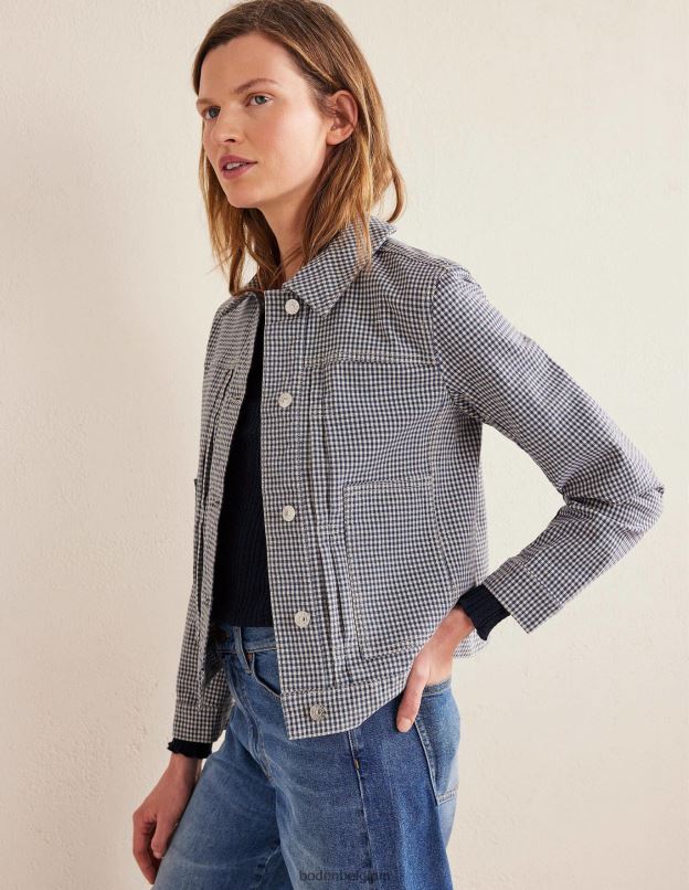 femmes Boden vérifier veste de corvée vêtements Z42D0674
