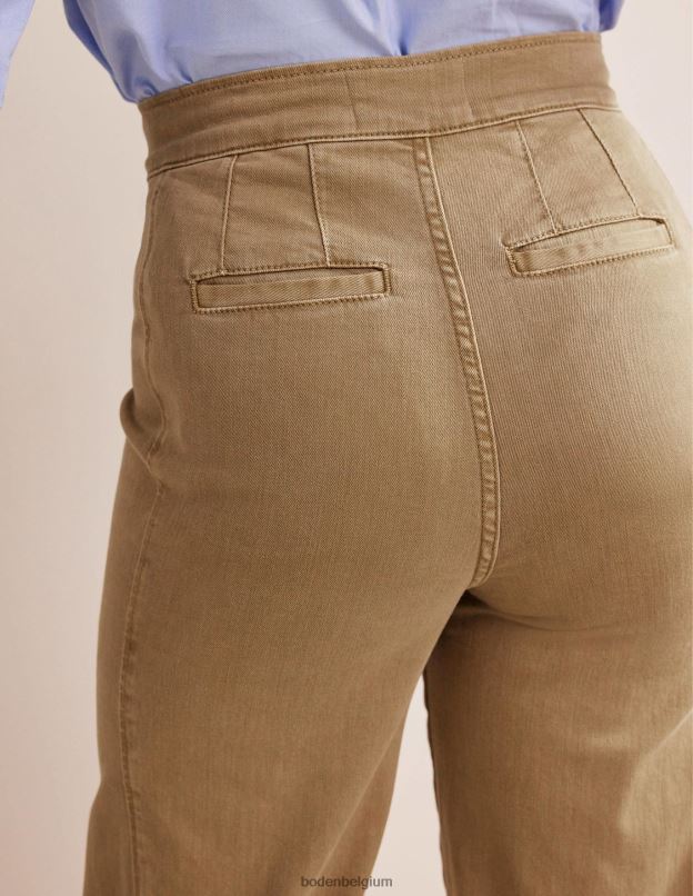 femmes Boden blé pantalon large marin vêtements Z42D0331