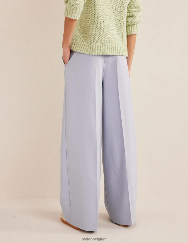 femmes Boden blizzard bleu pantalon large taille haute vêtements Z42D01631