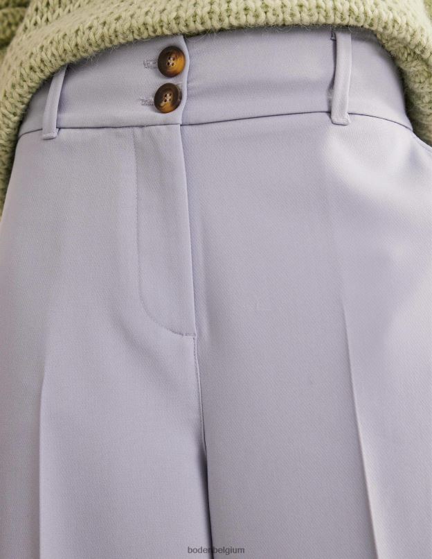 femmes Boden blizzard bleu pantalon large taille haute vêtements Z42D01631