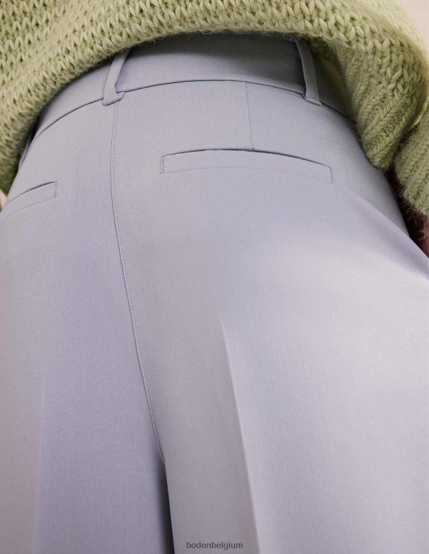 femmes Boden blizzard bleu pantalon large taille haute vêtements Z42D01631