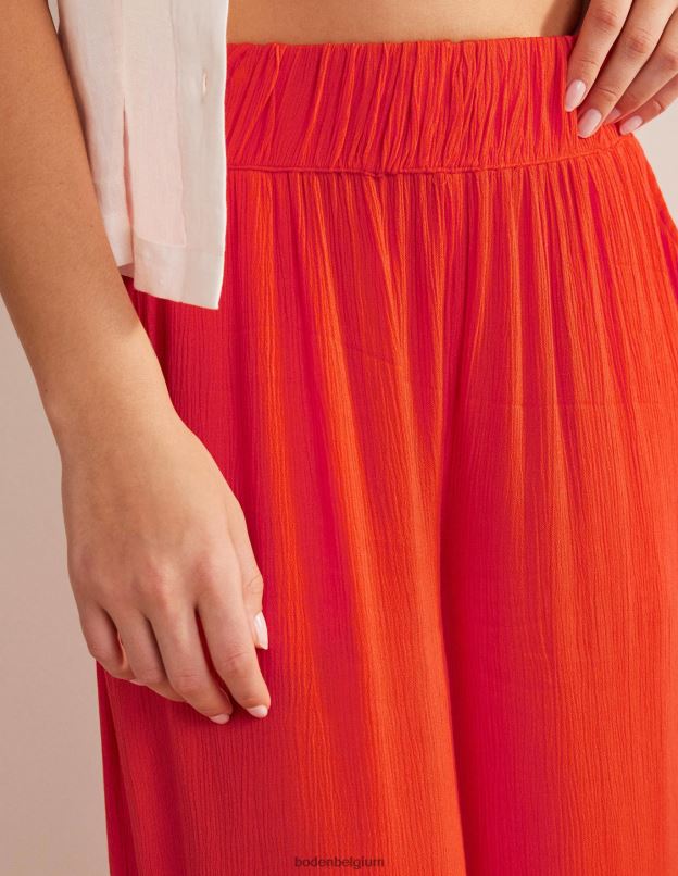 femmes Boden feu d'artifice pantalon large froissé vêtements Z42D01542