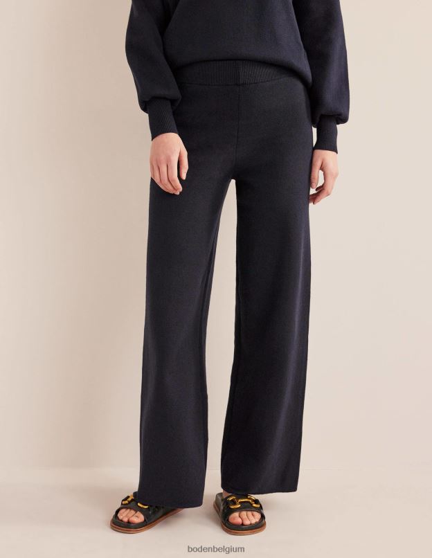 femmes Boden marine pantalon en jacquard vêtements Z42D01749