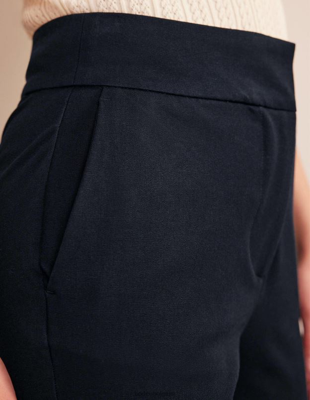 femmes Boden marine pantalon évasé court bi-stretch vêtements Z42D0340