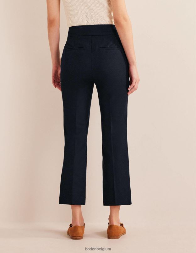 femmes Boden marine pantalon évasé court bi-stretch vêtements Z42D0340