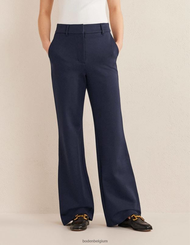 femmes Boden marine pantalon évasé hampshire vêtements Z42D0599