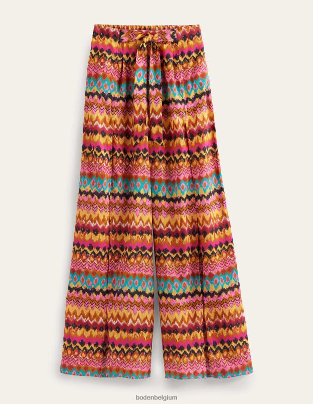femmes Boden multi et ikat pantalon fendu à enfiler sur le côté vêtements Z42D02489