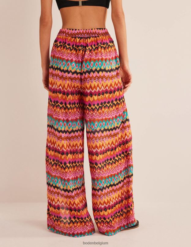 femmes Boden multi et ikat pantalon fendu à enfiler sur le côté vêtements Z42D02489