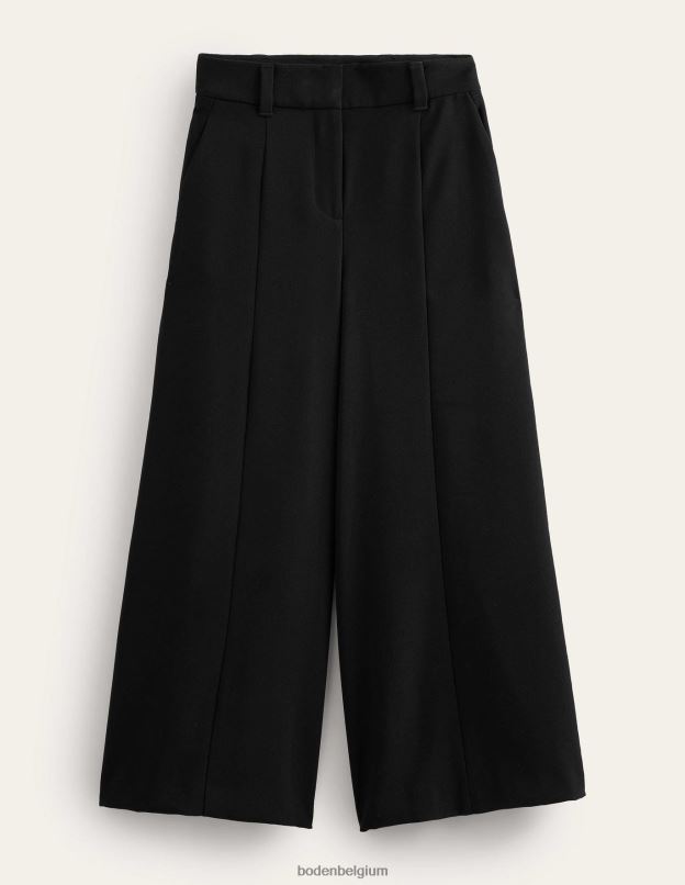 femmes Boden noir jupe-culotte fluide à coupe large vêtements Z42D0985