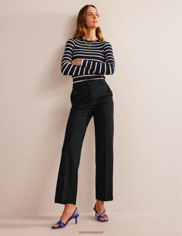 femmes Boden noir pantalon en jersey pimlico vêtements Z42D0597