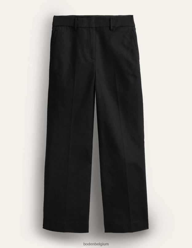 femmes Boden noir pantalon richmond taille haute vêtements Z42D0979