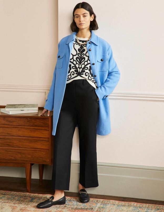 femmes Boden noir pantalon richmond taille haute vêtements Z42D0979