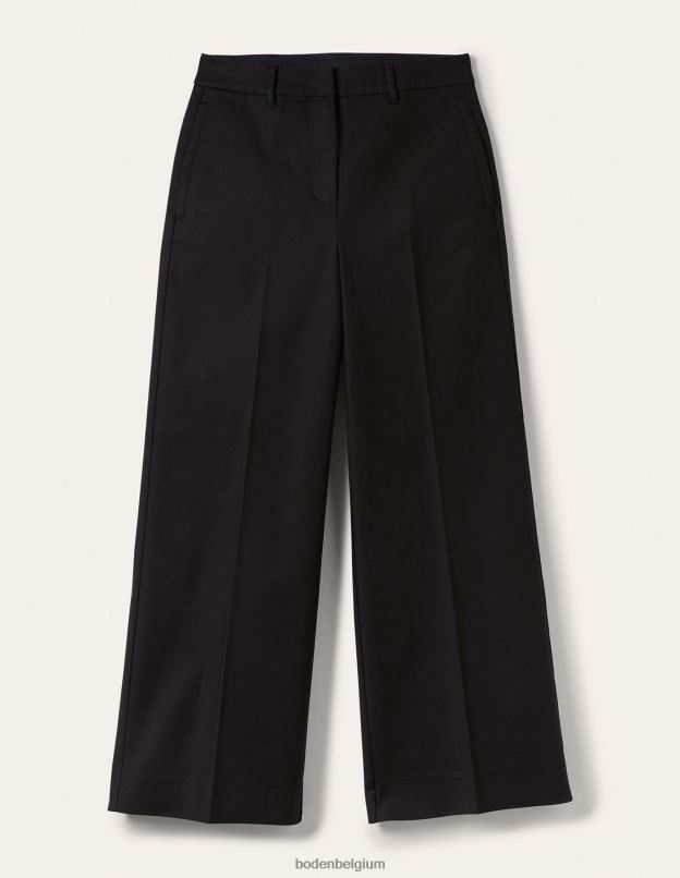 femmes Boden noir pantalon richmond taille haute vêtements Z42D0979