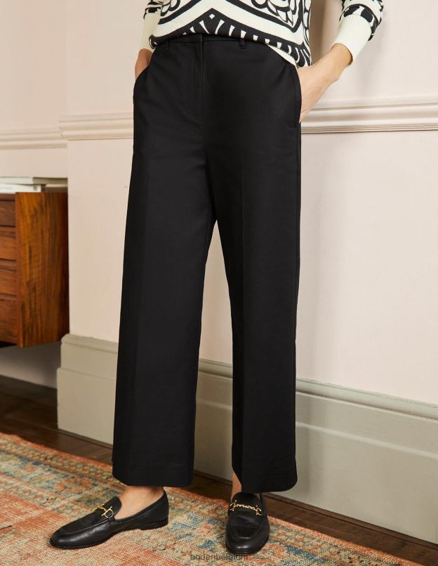 femmes Boden noir pantalon richmond taille haute vêtements Z42D0979
