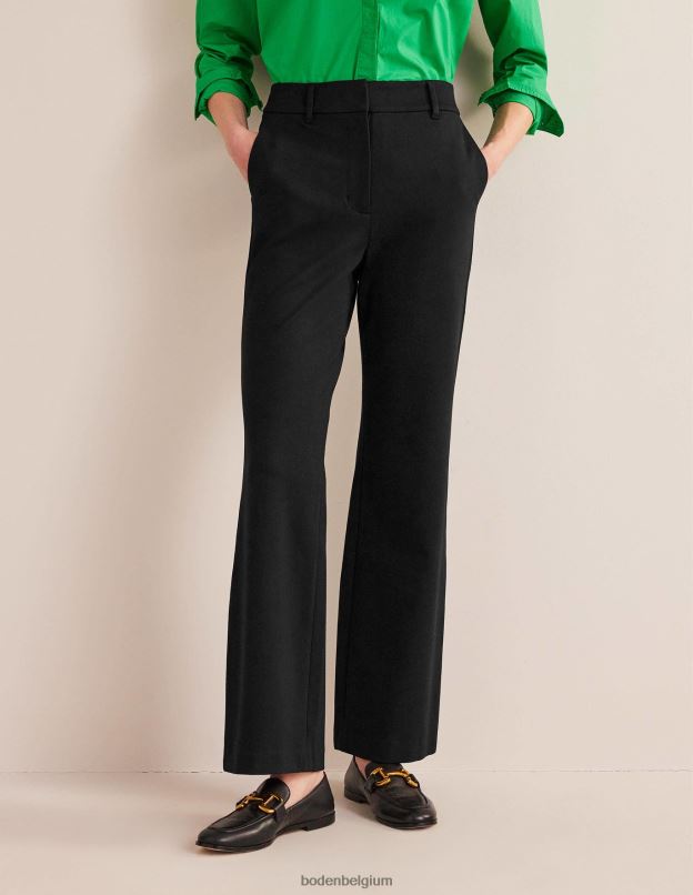 femmes Boden noir pantalon évasé hampshire vêtements Z42D0598