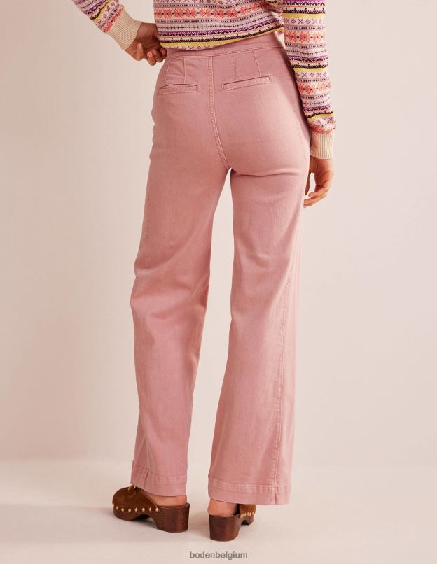 femmes Boden rose pantalon large marin vêtements Z42D0326