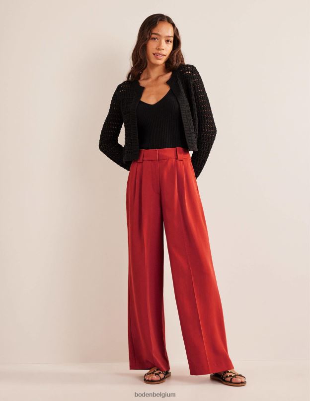 femmes Boden tomate pantalon large islington vêtements Z42D01514
