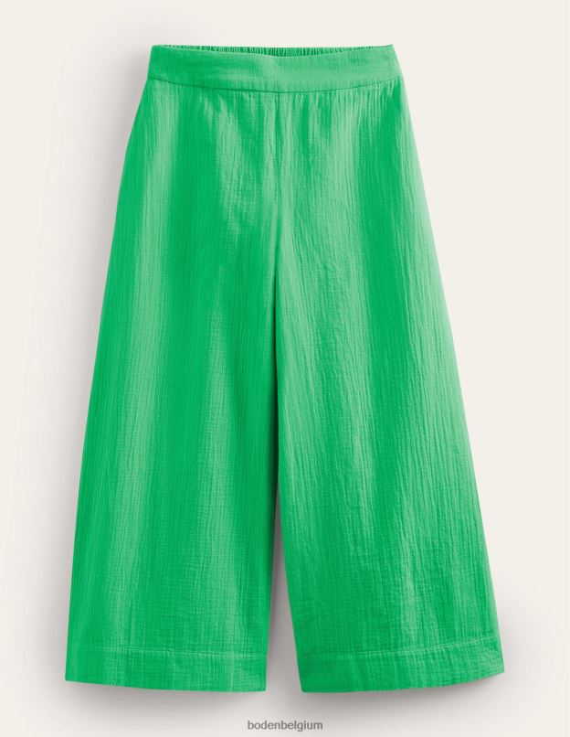 femmes Boden vert clair pantalon en étamine à enfiler vêtements Z42D02499