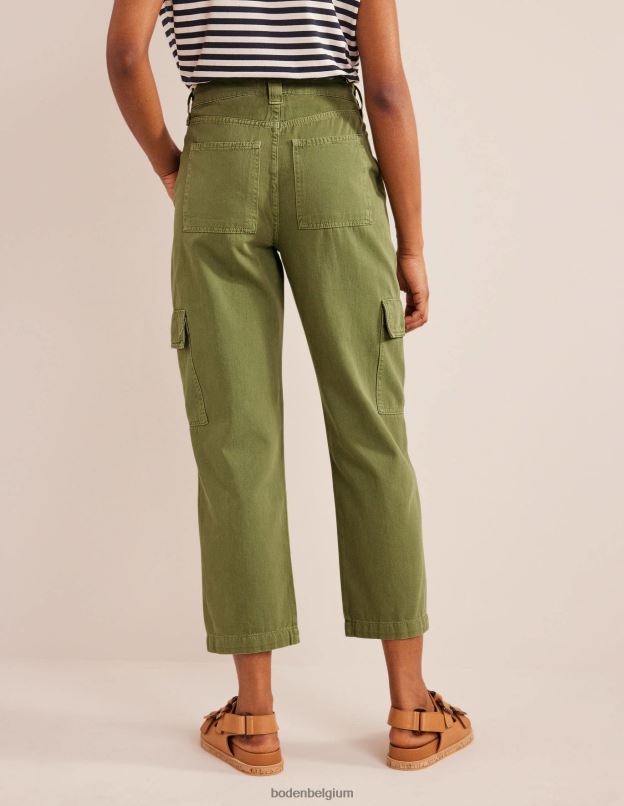 femmes Boden vert pantalon cargo décontracté vêtements Z42D02387