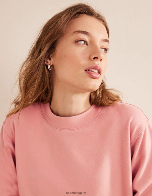 femmes Boden rose sweat-shirt surdimensionné vêtements Z42D01939