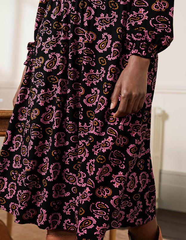 femmes Boden azalée et cachemire complexe robe midi en jersey evelyn vêtements Z42D02394