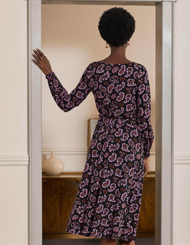 femmes Boden azalée et cachemire complexe robe midi en jersey evelyn vêtements Z42D02394