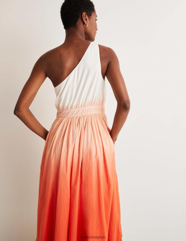 femmes Boden colorant de trempage de pétard robe midi asymétrique vêtements Z42D01947