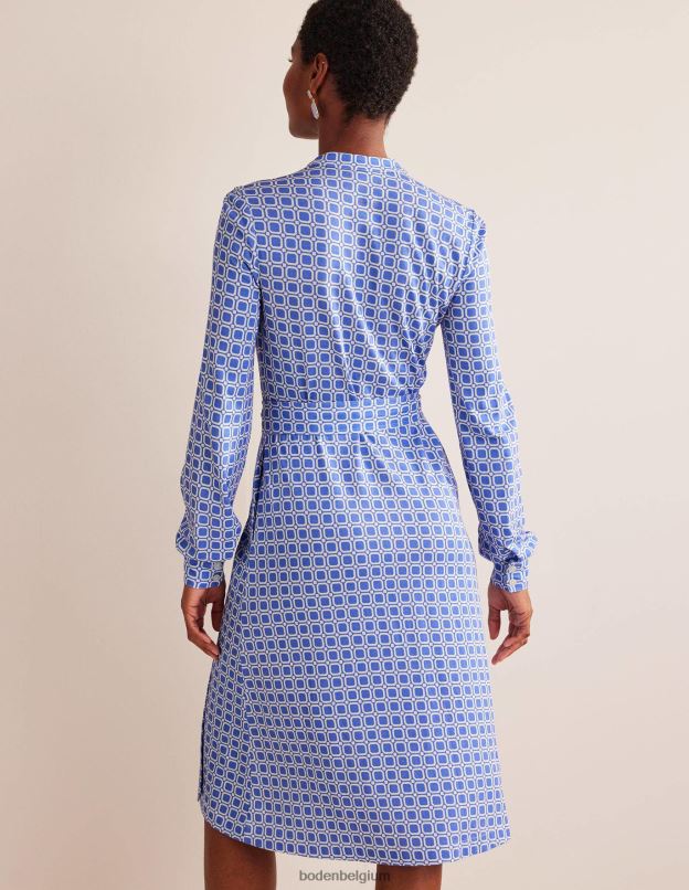 femmes Boden cyan et bloc cube robe-chemise en jersey Julia vêtements Z42D060