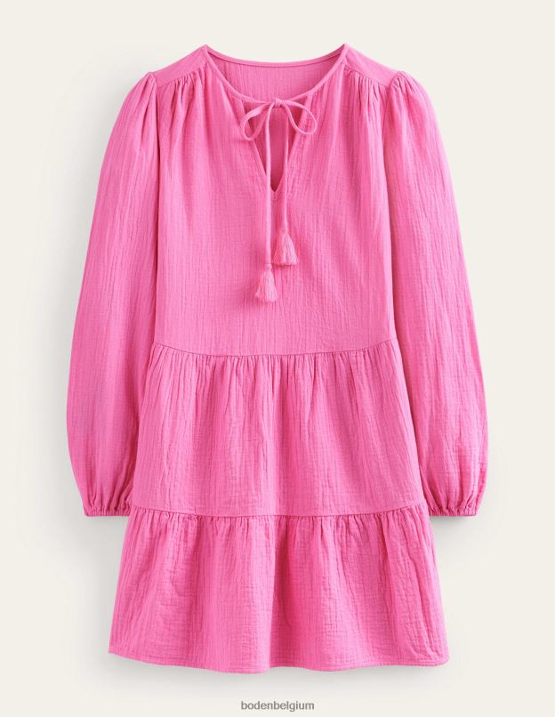 femmes Boden festival rose mini-robe en étamine vêtements Z42D01162