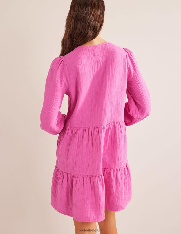femmes Boden festival rose mini-robe en étamine vêtements Z42D01162