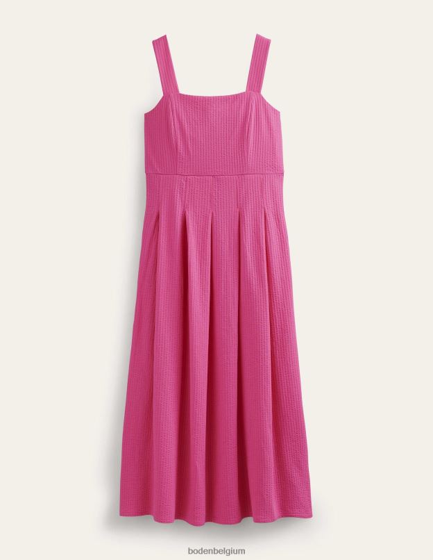 femmes Boden festival rose robe midi à bretelles en seersucker vêtements Z42D01121