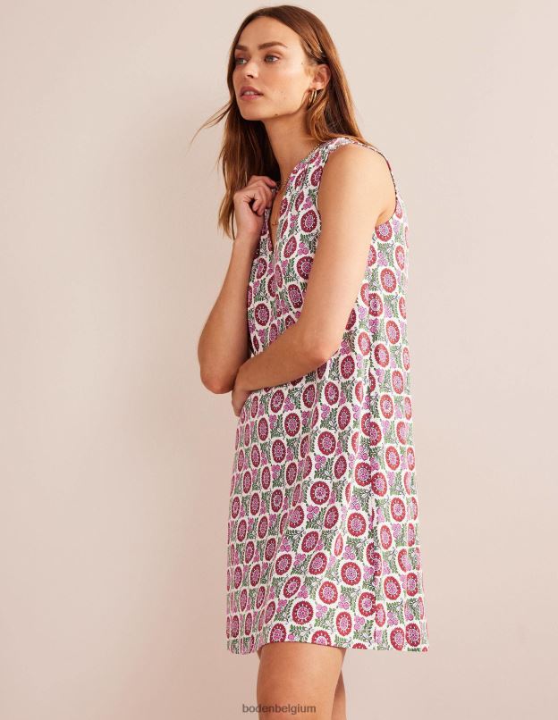 femmes Boden gin fizz & brin de tournesol robe en jersey à col cranté vêtements Z42D031