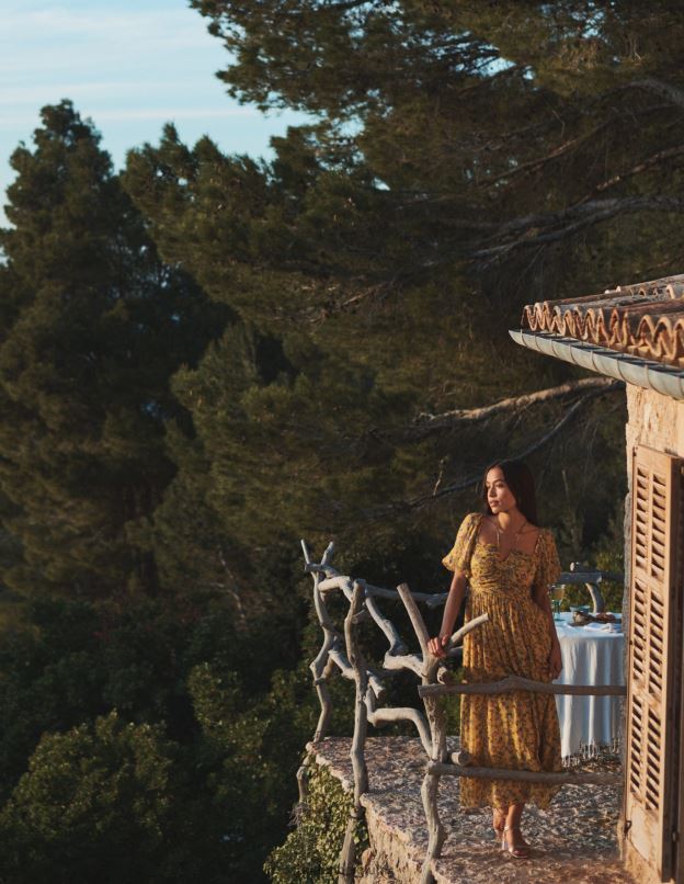 femmes Boden graines de moutarde et automne des prés robe longue à détail dos nu vêtements Z42D09