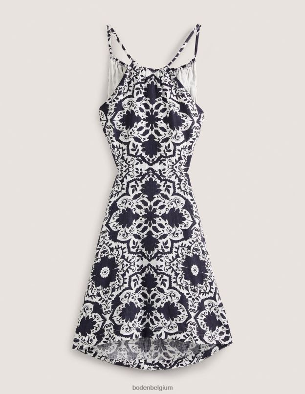 femmes Boden marine et bloomsbury robe courte à détail au dos vêtements Z42D01878