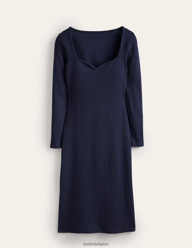 femmes Boden marine robe en jersey côtelé vêtements Z42D0923