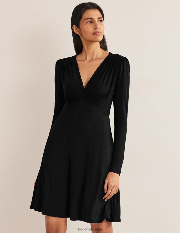 femmes Boden noir robe courte en jersey vêtements Z42D01437