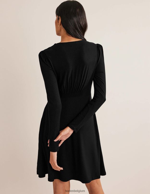 femmes Boden noir robe courte en jersey vêtements Z42D01437