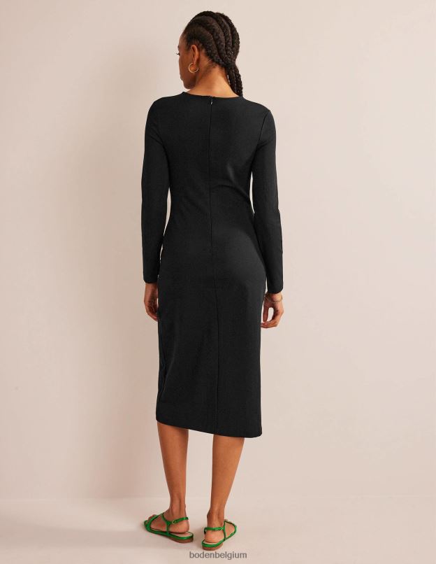 femmes Boden noir robe midi en jersey vêtements Z42D01615