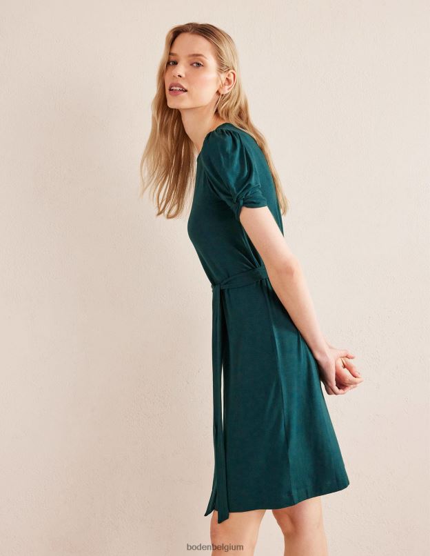 femmes Boden nuit d'émeraude robe courte en jersey à détail de nœud vêtements Z42D02176