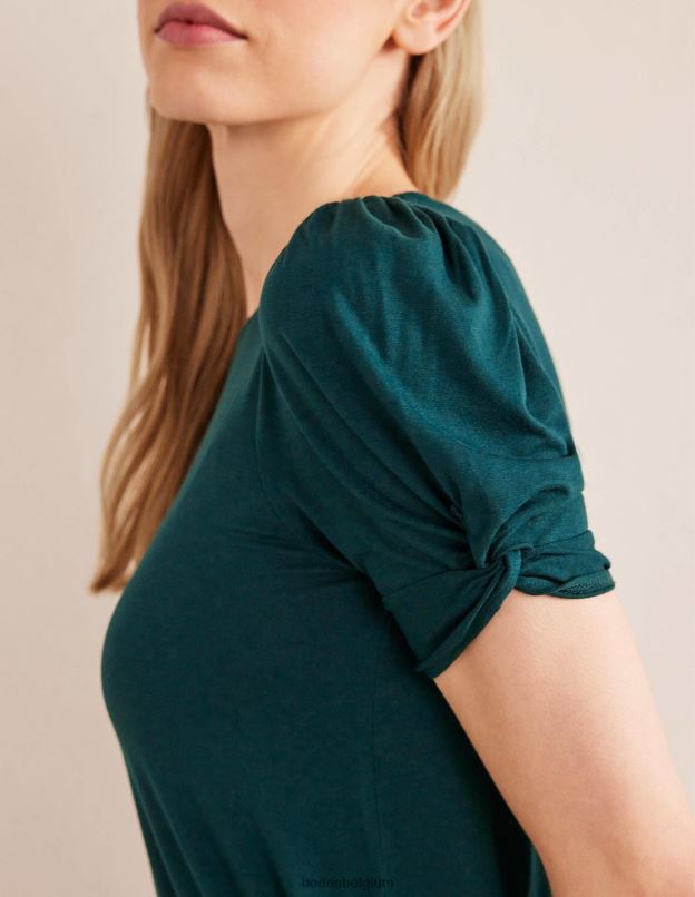 femmes Boden nuit d'émeraude robe courte en jersey à détail de nœud vêtements Z42D02176